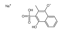 sodium,1,4-dihydroxy-3-methylnaphthalene-2-sulfonate Structure