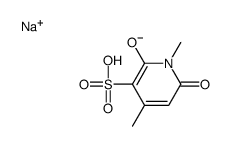 sodium 1,2-dihydro-6-hydroxy-1,4-dimethyl-2-oxo-3-pyridinesulphonate结构式