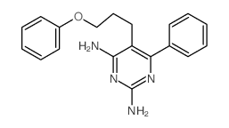 5-(3-phenoxypropyl)-6-phenyl-pyrimidine-2,4-diamine结构式