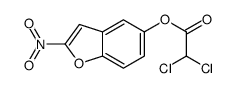 (2-nitro-1-benzofuran-5-yl) 2,2-dichloroacetate结构式