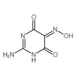 2-Iminodihydro-4,5,6(1H)-pyrimidinetrione 5-oxime Structure