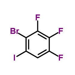 2-BROMO-3,4,5-TRIFLUOROIODOBENZENE Structure