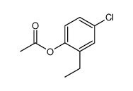 (4-chloro-2-ethylphenyl) acetate Structure