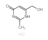 6-(hydroxymethyl)-2-methyl-1H-pyrimidin-4-one结构式