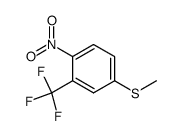 2-nitro-5-methylthiobenzotrifluoride结构式