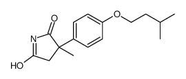 3-methyl-3-[4-(3-methylbutoxy)phenyl]pyrrolidine-2,5-dione Structure