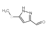 5-(甲基硫代)-1H-吡唑-3-甲醛结构式