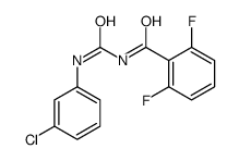 N-(((3-CHLOROPHENYL)AMINO)CARBONYL)-2,6-DIFLUOROBENZAMIDE structure