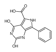 2,4-dioxo-7-phenyl-1,6-dihydropyrrolo[3,4-d]pyrimidine-5-carboxylic acid结构式