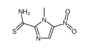 1-methyl-5-nitro-1H-imidazole-2-carbothioic acid amide Structure