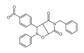 5-benzyl-3-(4-nitrophenyl)-2-phenyl-3a,6a-dihydro-3H-pyrrolo[3,4-d][1,2]oxazole-4,6-dione结构式