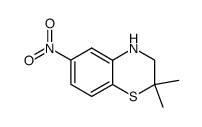 2,2-dimethyl-6-nitro-3,4-dihydro-2H-1,4-benzothiazine structure