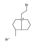 (1S,8S)-4-(2-bromoethyl)-1-methyl-2,3,5,6,7,8-hexahydro-1H-pyrrolizin-4-ium,bromide Structure