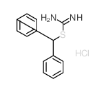 benzhydrylsulfanylmethanimidamide结构式