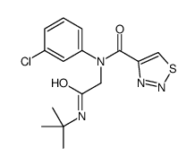 1,2,3-Thiadiazole-4-carboxamide,N-(3-chlorophenyl)-N-[2-[(1,1-dimethylethyl)amino]-2-oxoethyl]-(9CI)结构式