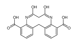 2-acetamido-3-[(2-acetamido-3-carboxyphenyl)methyl]benzoic acid结构式