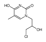 1-(3-chloro-2-hydroxypropyl)-5-methylpyrimidine-2,4-dione结构式