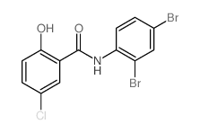 5-chloro-N-(2,4-dibromophenyl)-2-hydroxy-benzamide Structure