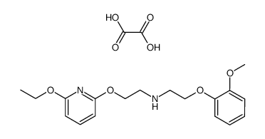 [2-(6-Ethoxy-pyridin-2-yloxy)-ethyl]-[2-(2-methoxy-phenoxy)-ethyl]-amine; compound with oxalic acid Structure