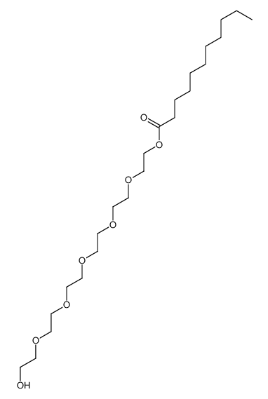 2-[2-[2-[2-[2-(2-hydroxyethoxy)ethoxy]ethoxy]ethoxy]ethoxy]ethyl undecanoate Structure