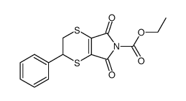 5,7-dioxo-2-phenyl-2,3,5,7-tetrahydro-[1,4]dithiino[2,3-c]pyrrole-6-carboxylic acid ethyl ester Structure