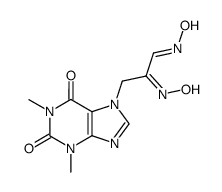 3-(1,3-dimethyl-2,6-dioxo-1,2,3,6-tetrahydro-purin-7-yl)-2-hydroxyimino-propionaldehyde oxime Structure