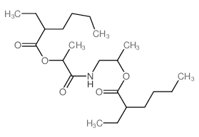 1-[2-(2-ethylhexanoyloxy)propanoylamino]propan-2-yl 2-ethylhexanoate结构式