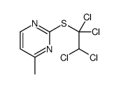 4-methyl-2-(1,1,2,2-tetrachloroethylsulfanyl)pyrimidine结构式