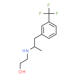 1-(3-trifluoromethylphenyl)-2-(N-(2-hydroxyethyl)amino)propane structure