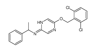 5-[(2,6-dichlorophenyl)methoxy]-N-(1-phenylethyl)pyrazin-2-amine结构式