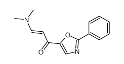 3-(dimethylamino)-1-(2-phenyl-1,3-oxazol-5-yl)prop-2-en-1-one结构式