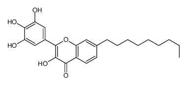 3-hydroxy-7-nonyl-2-(3,4,5-trihydroxyphenyl)chromen-4-one Structure