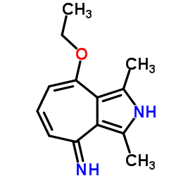 Cyclohepta[c]pyrrol-4(2H)-imine, 8-ethoxy-1,3-dimethyl- (9CI) Structure