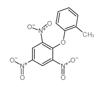 2-(2-methylphenoxy)-1,3,5-trinitro-benzene结构式