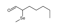 2-methylselanylheptanal Structure