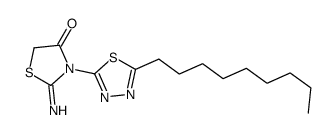 2-imino-3-(5-nonyl-1,3,4-thiadiazol-2-yl)-1,3-thiazolidin-4-one Structure