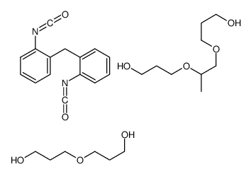 3-(3-hydroxypropoxy)propan-1-ol,3-[2-(3-hydroxypropoxy)propoxy]propan-1-ol,1-isocyanato-2-[(2-isocyanatophenyl)methyl]benzene Structure