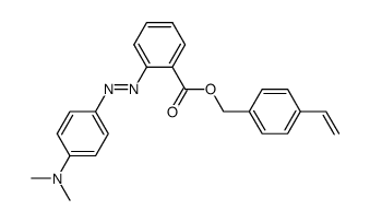 2-(4-Dimethylamino-phenylazo)-benzoic acid 4-vinyl-benzyl ester结构式