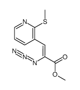 methyl (2Z)-2-azido-3-[2-(methylthio)pyridin-3-yl]acrylate Structure