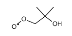 (2-hydroxy-2-methyl-1-propyl)peroxyl radical Structure