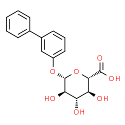 beta-D-Glucopyranosiduronic acid, (1,1'-biphenyl)-3-yl结构式