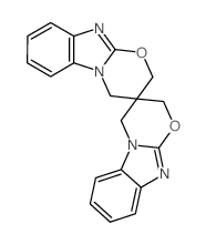 3,3'-spirobi[2,4-dihydro-[1,3]oxazino[3,2-a]benzimidazole]结构式