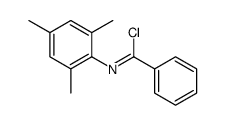 N-(2,4,6-trimethylphenyl)benzenecarboximidoyl chloride Structure