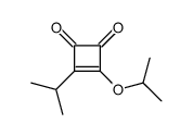 3-propan-2-yl-4-propan-2-yloxycyclobut-3-ene-1,2-dione结构式