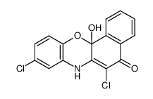 6,9-dichloro-12a-hydroxy-5H-benzo[c]phenoxazin-5-one结构式