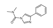 N,N-dimethyl-4-phenylimidazole-1-carboxamide结构式