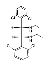 d,l-1,2-Bis(2,6-dichlorphenyl)-N,N'-diethylethylendiamin结构式