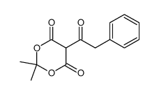 2,2-dimethyl-5-(2-phenylacetyl)-1,3-dioxane-4,6-dione结构式