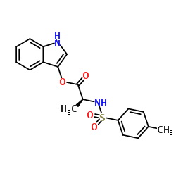 N-Tosyl-L-alanine 3-indoxyl ester Structure