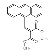 dimethyl 2-(anthracen-9-ylmethylidene)propanedioate Structure